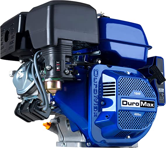 DuroMax XP16HPE 420cc 1'' Shaft Recoil/Electric Start Gas Powered Engine