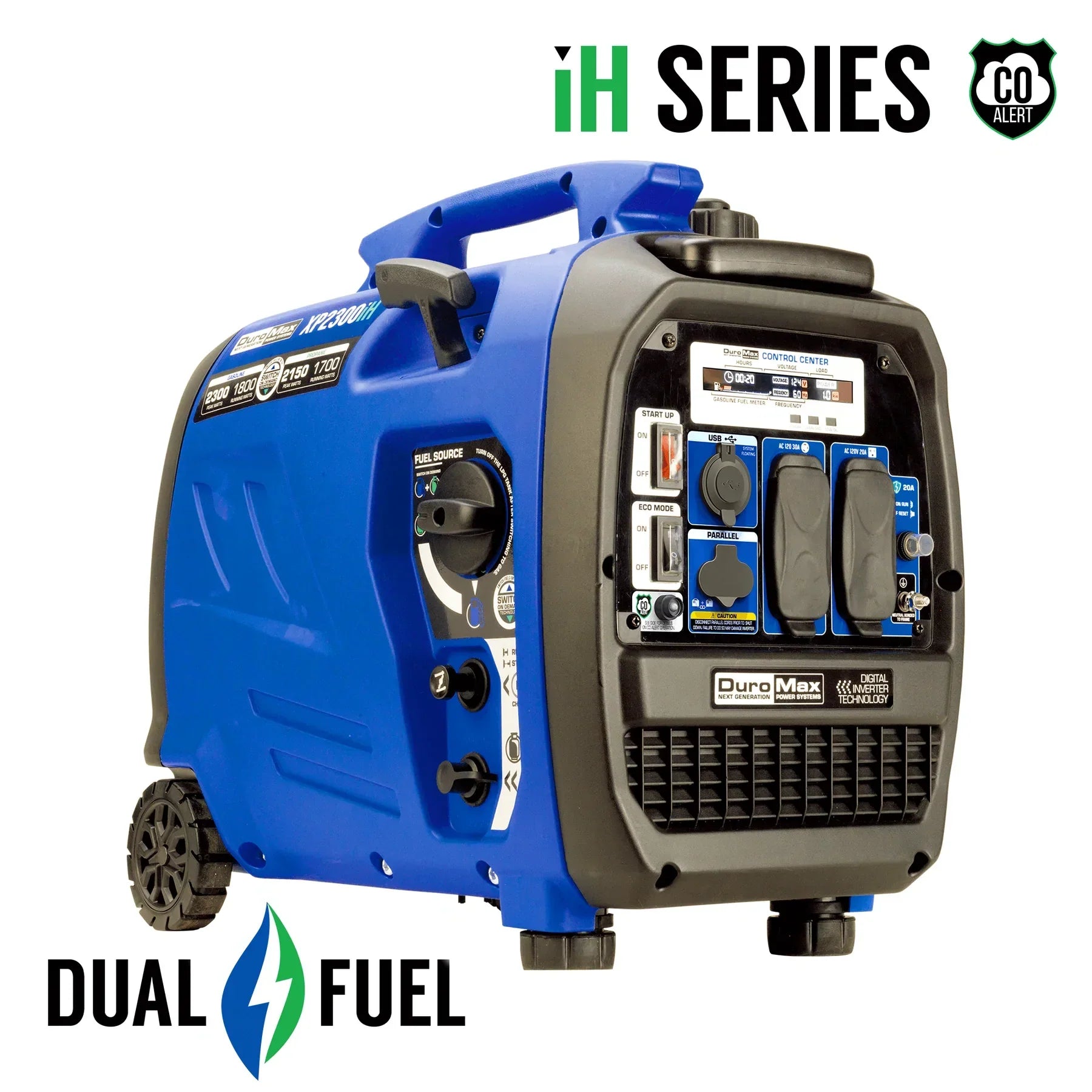 DuroMax 2,300 Watt Dual Fuel Portable Digital Inverter Generator